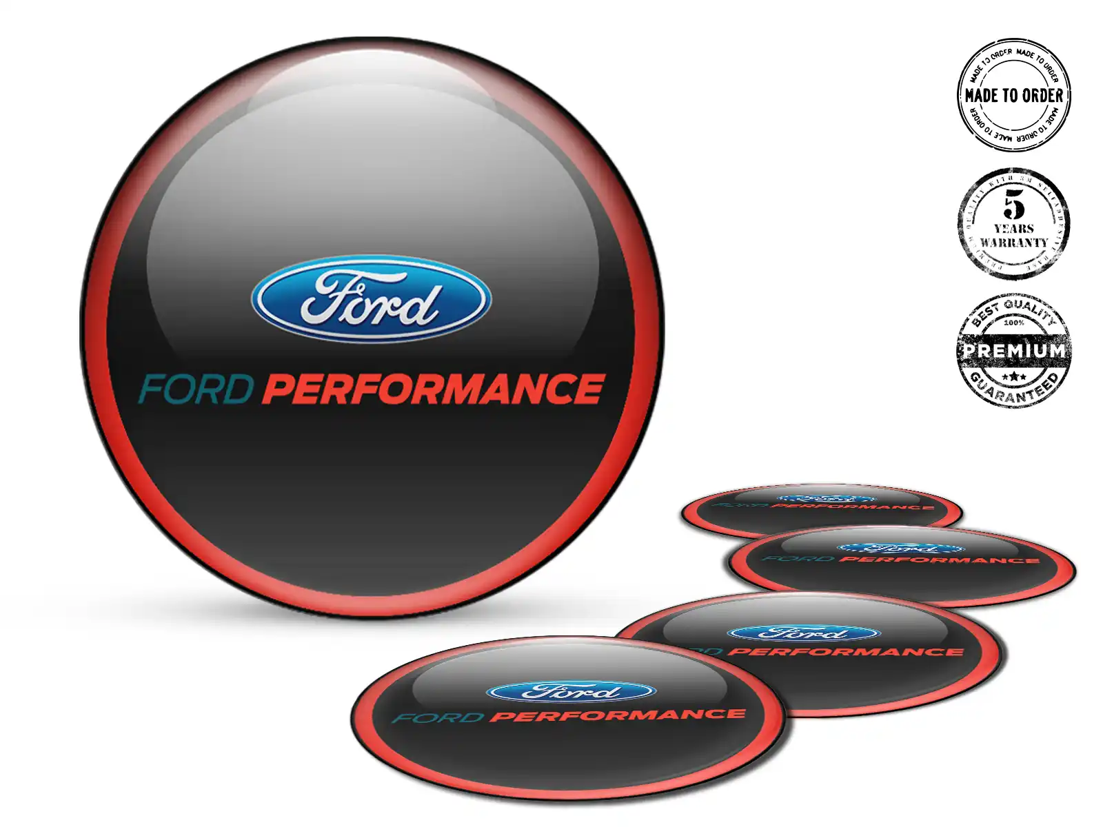 Ford Dome-Sticker Edition Radplaketten-Logo